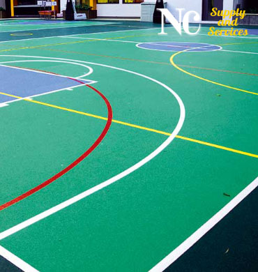 งานพื้นสนามกีฬา Sport Floor Coating